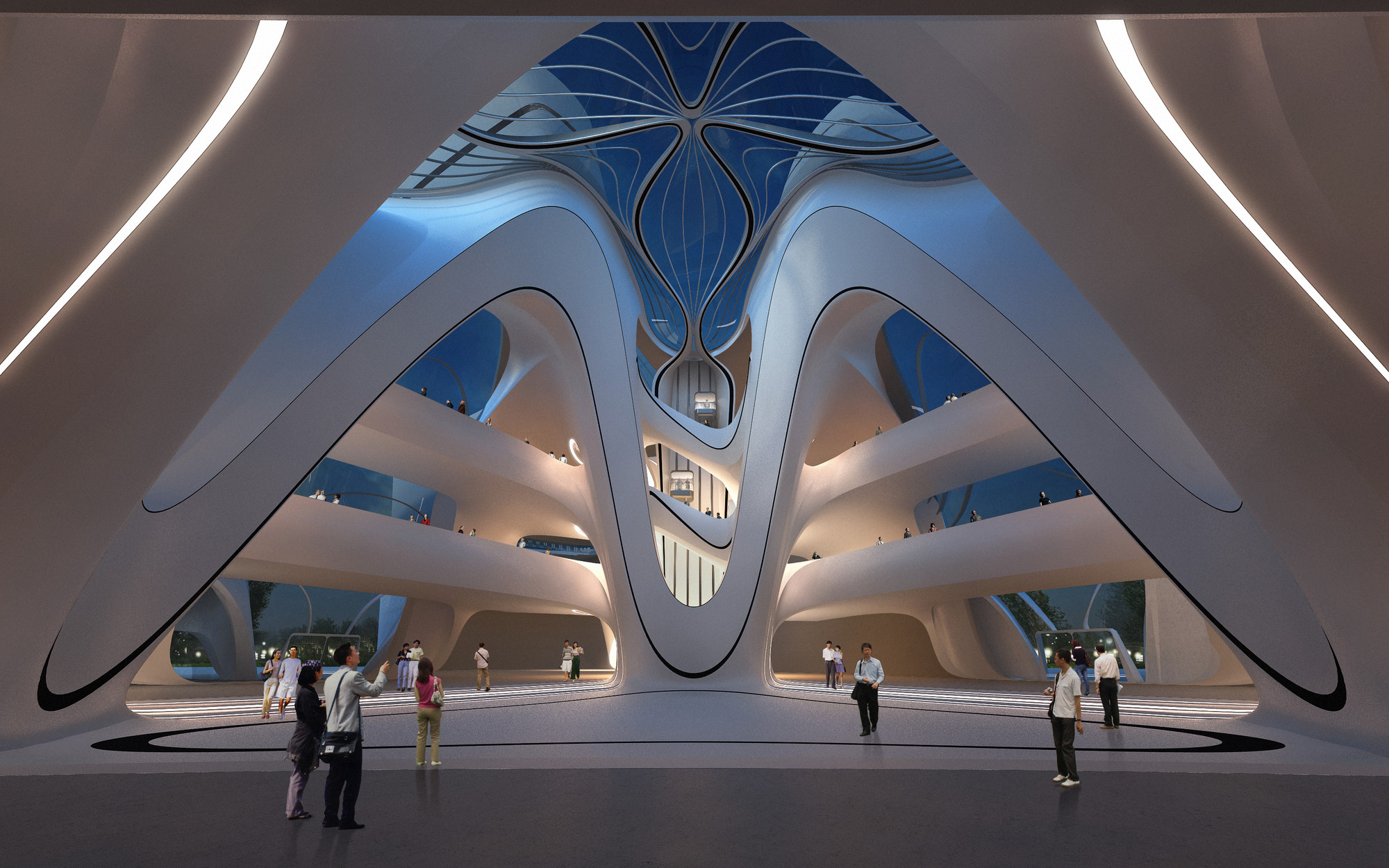 Centro Cultural Internacional Changsha Meixihu | Zaha Hadid Architects